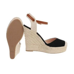 Plateausandaletten Knöchelriemen, Keilabsatz/Wedge, Riemen -Trend Shoe Verkauf 29427366 02