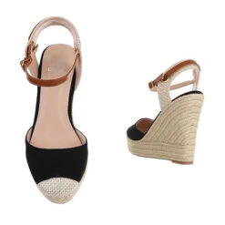 Plateausandaletten Knöchelriemen, Keilabsatz/Wedge, Riemen -Trend Shoe Verkauf 29427366 03