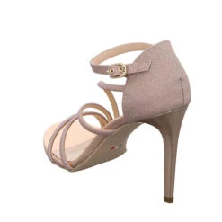 Nero Giardini Damen Riemchensandalen Egizia Riemchen Sandalette Fußbett Bequem Freizeit Glitzerdetails Textil Uni Riemchensandalen - Camel -Trend Shoe Verkauf 30189058 07