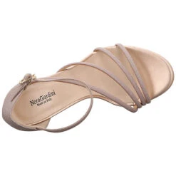 Nero Giardini Damen Riemchensandalen Egizia Riemchen Sandalette Fußbett Bequem Freizeit Glitzerdetails Textil Uni Riemchensandalen - Camel -Trend Shoe Verkauf 30189058 08