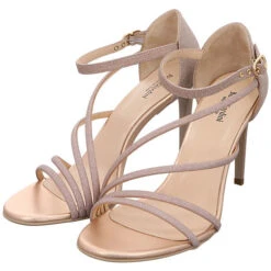 Nero Giardini Damen Riemchensandalen Egizia Riemchen Sandalette Fußbett Bequem Freizeit Glitzerdetails Textil Uni Riemchensandalen - Camel -Trend Shoe Verkauf 30189058 10