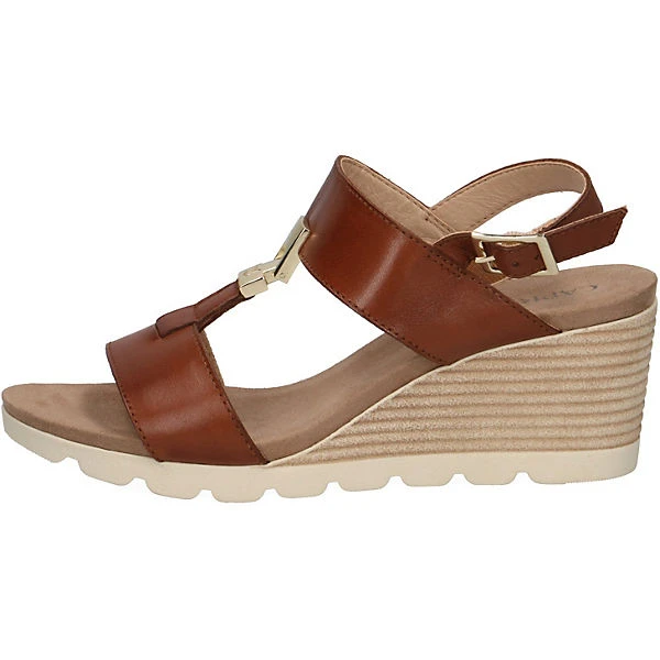 Caprice Keilsandaletten - Cognac 4 Caprice Keilsandaletten - Cognac – Bild 2